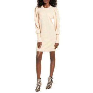 NWT WAYF Lola puff sleeve sweater dress influencer fav
